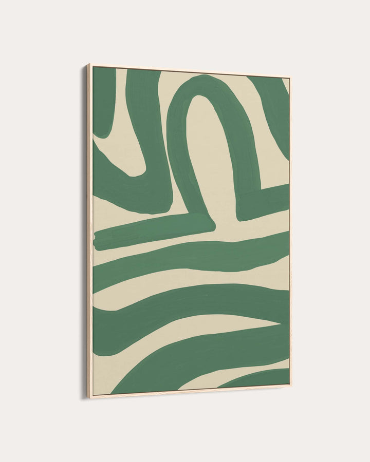 Green Line Art Print