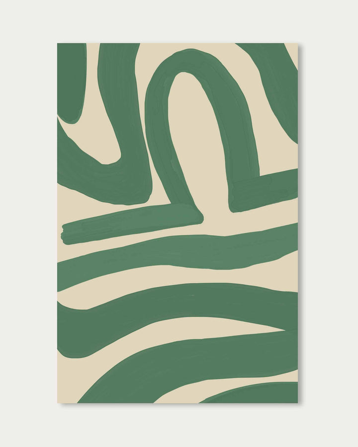 Green Line Art Print