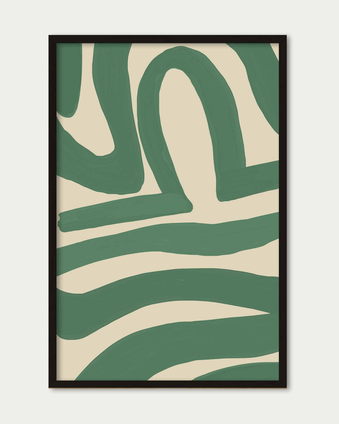 Green Line Art Print