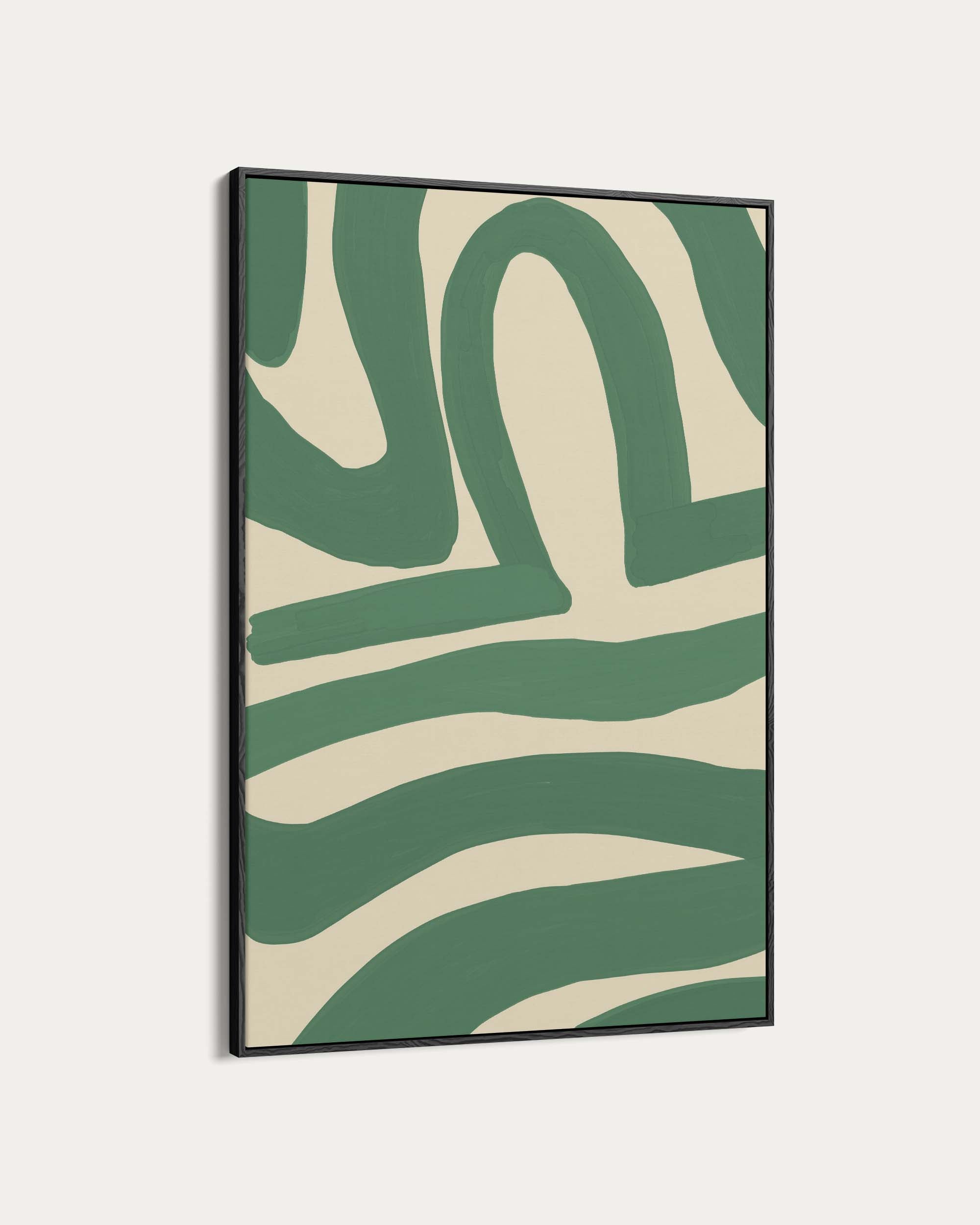 Green Line Art Print