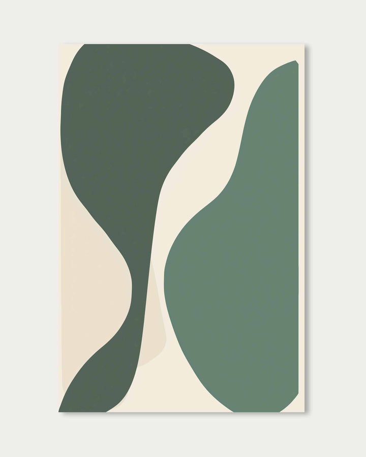 Green Organic Wall Art Print