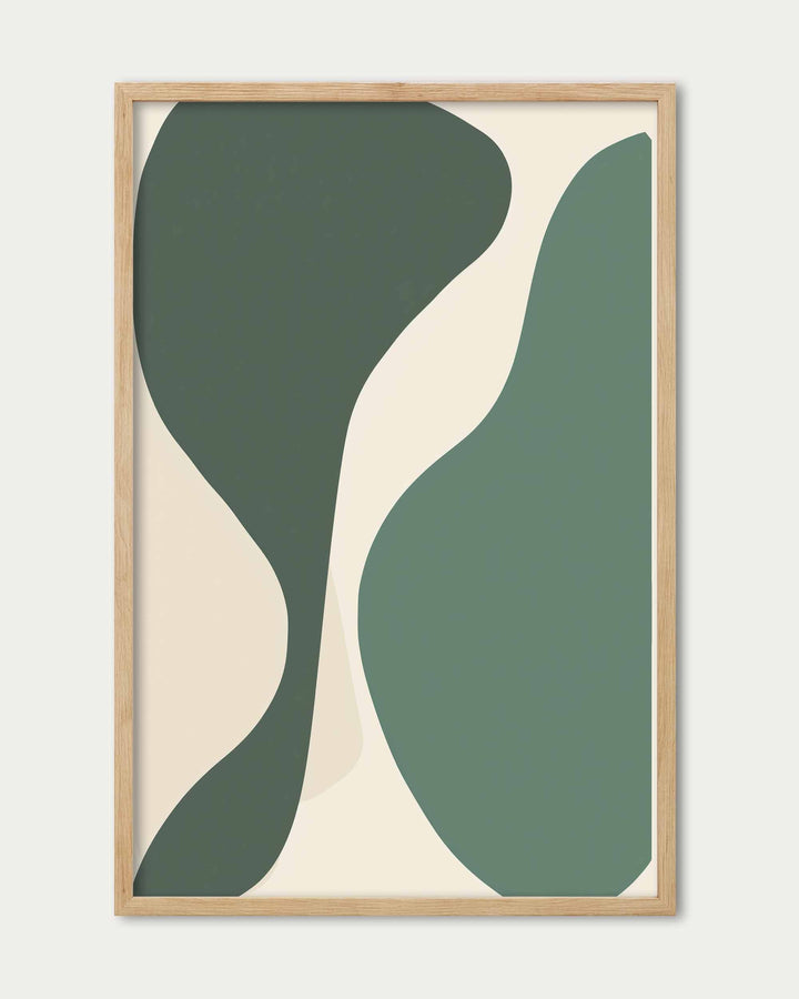 Green Organic Wall Art Print