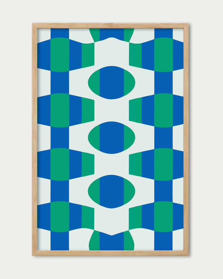 Green Pattern Art Print