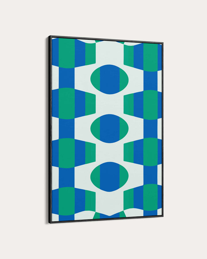 Green Pattern Art Print