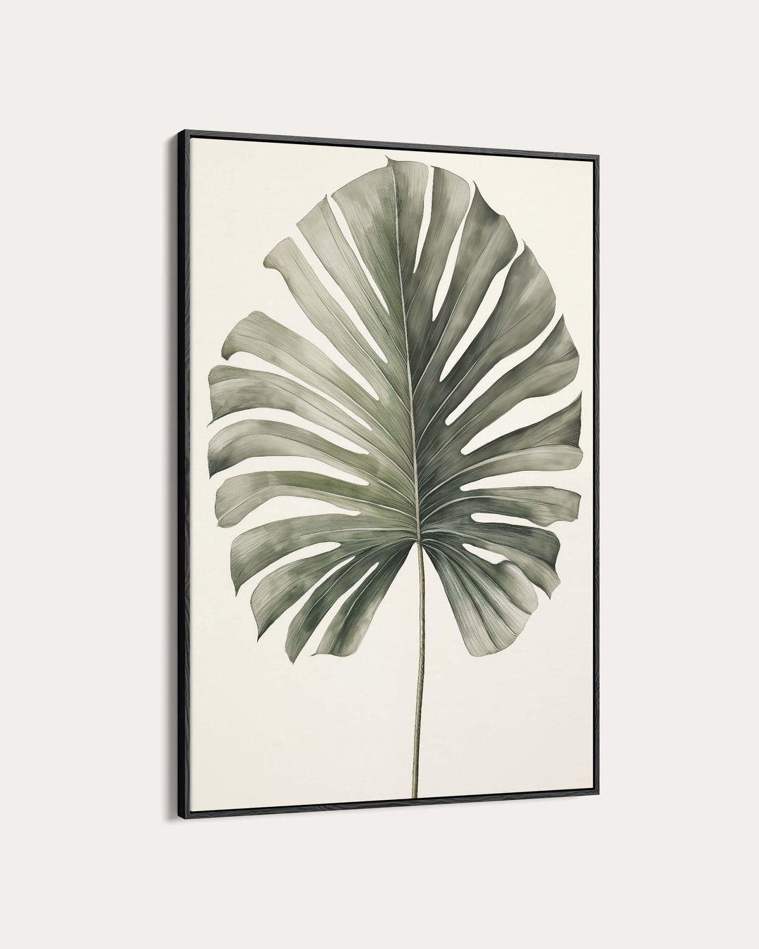Vintage Monstera Leaf Wall Art Print