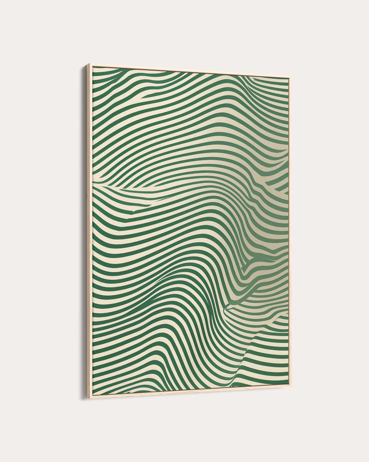 Green Wave Art Print