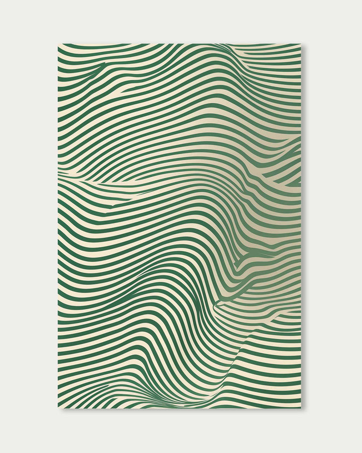 Green Wave Art Print