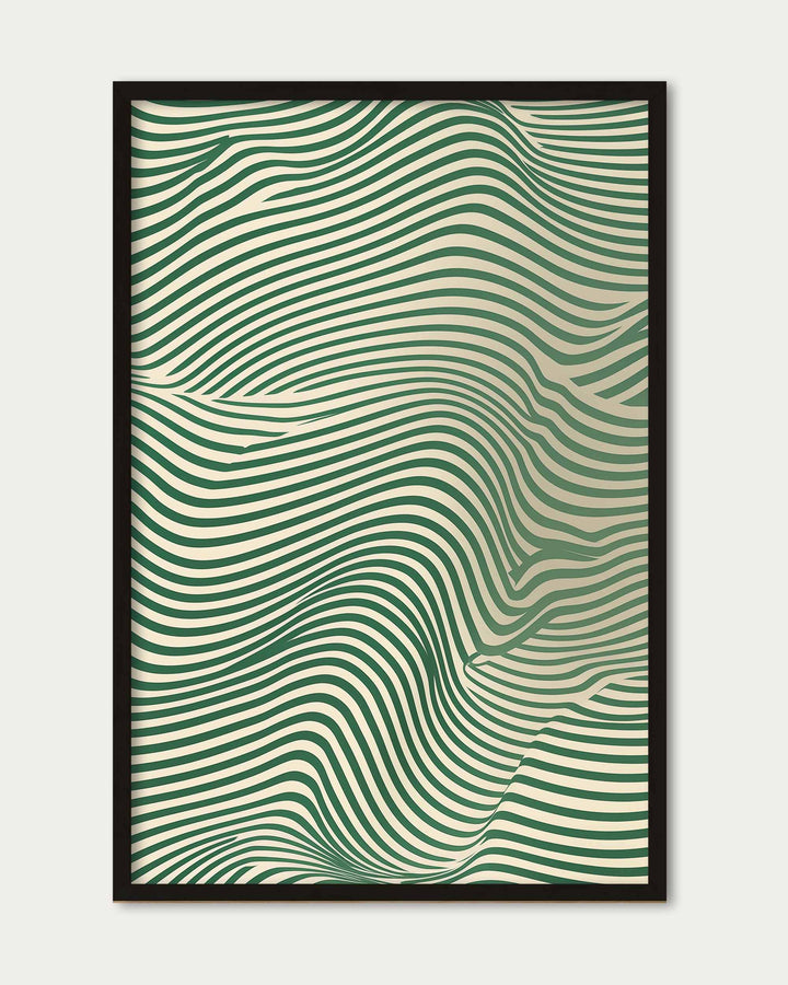 Green Wave Art Print