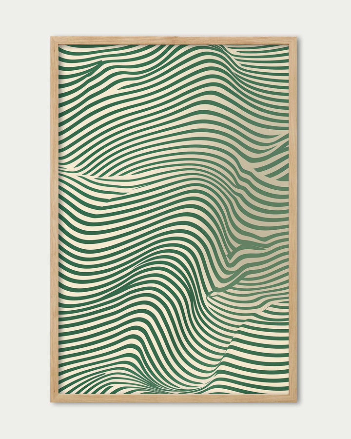 Green Wave Art Print