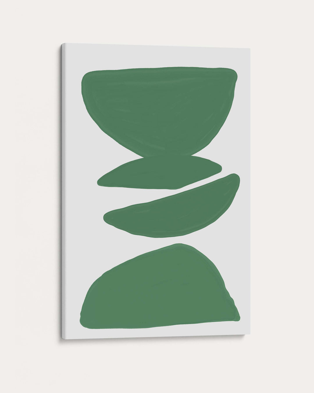 Balancing Shapes Green Wall Art