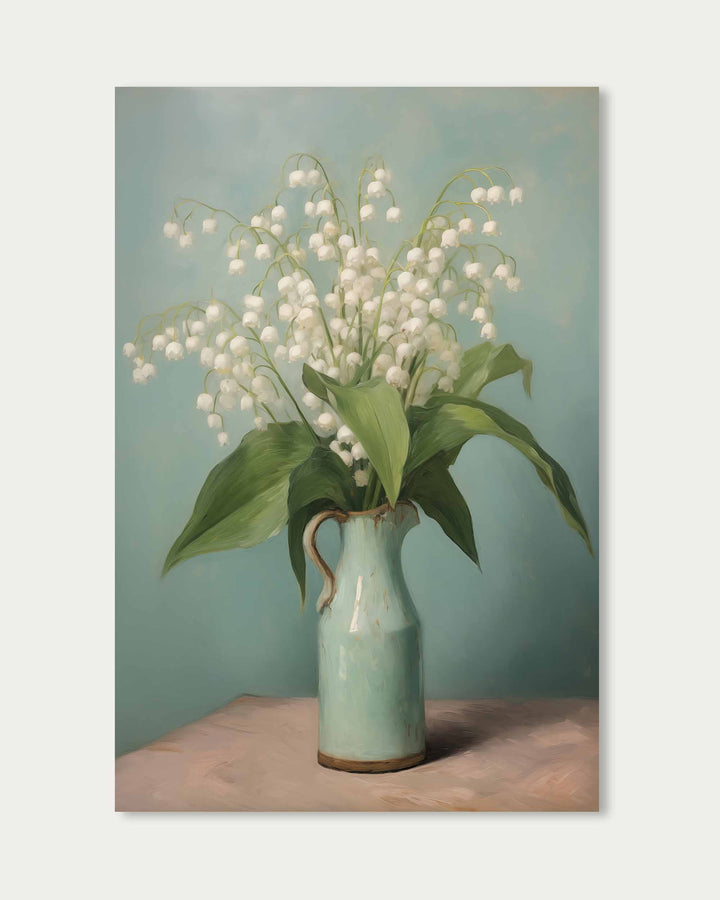 White Flowers Wall Art