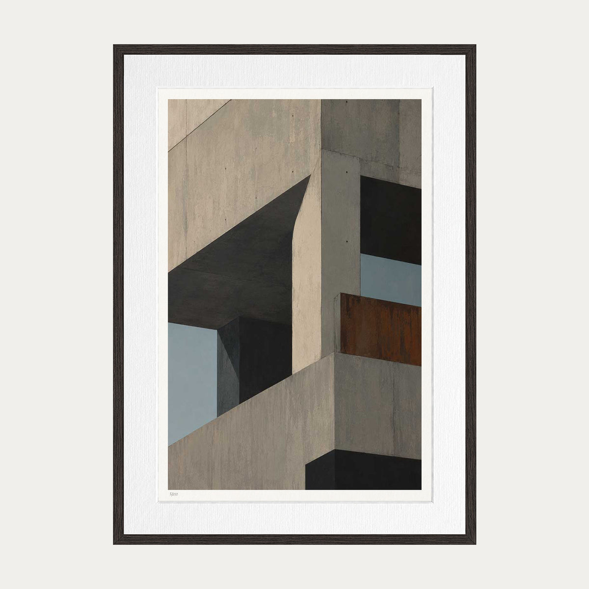 Hide & Seek | Limited Edition Print — Brown Frame