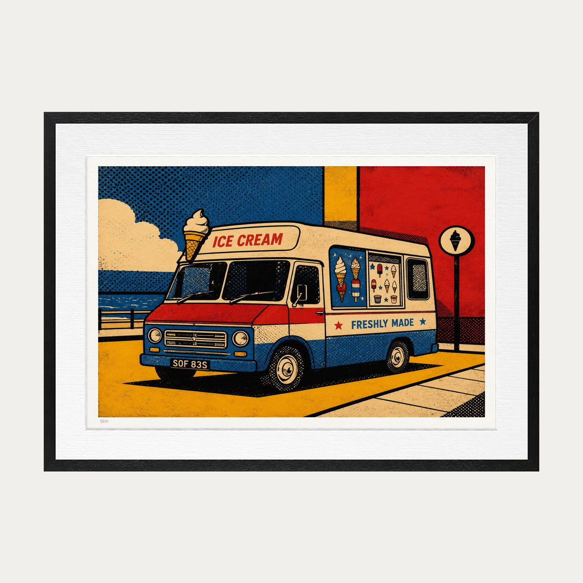 Ice Cream Truck | Limited Edition Print — Black Frame