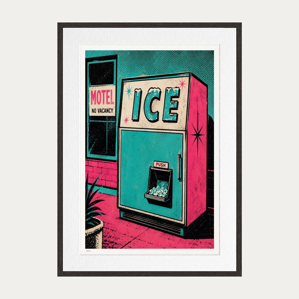 Ice | Limited Edition Print — Brown Frame