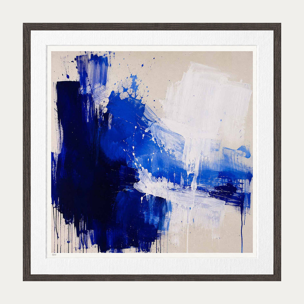 Into Blue | Limited Edition Print — Brown Frame