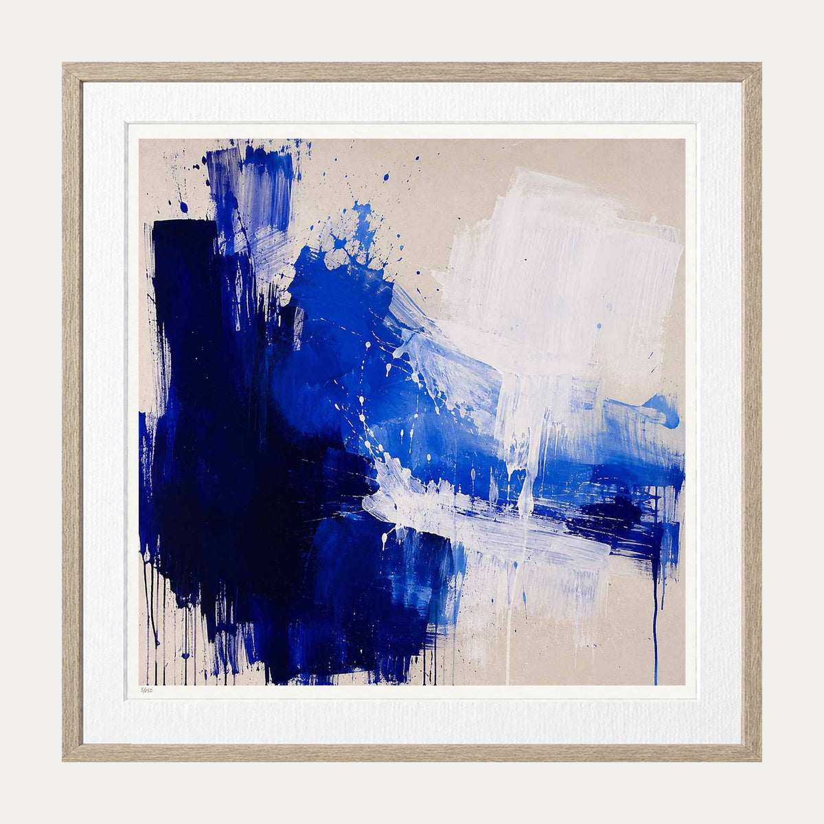 Into Blue | Limited Edition Print — Oak Frame