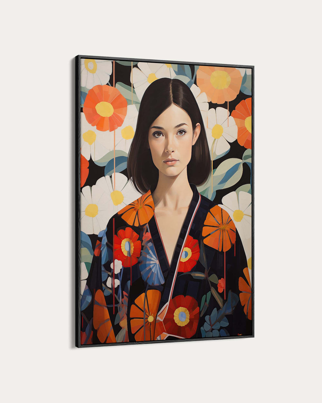 Floral Japandi Wall Art Print