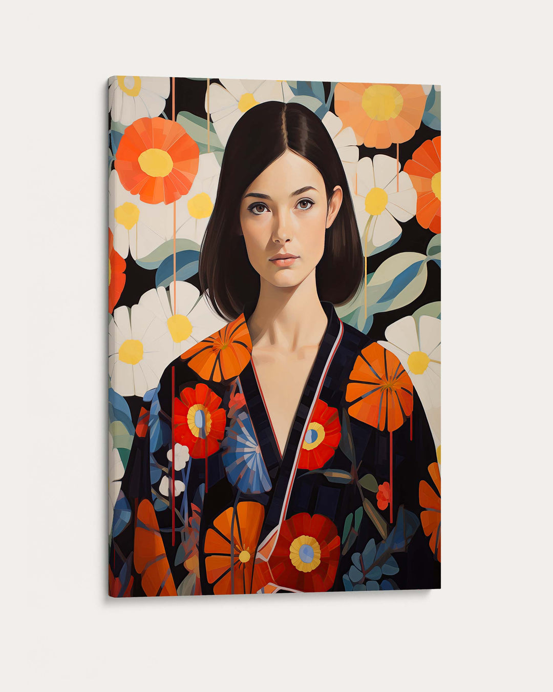 Floral Japandi Wall Art Print