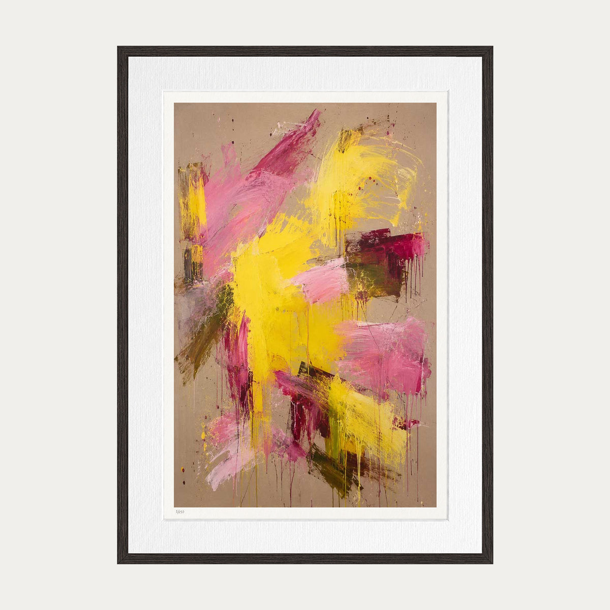 Joyful Chaos | Limited Edition Print — Brown Frame