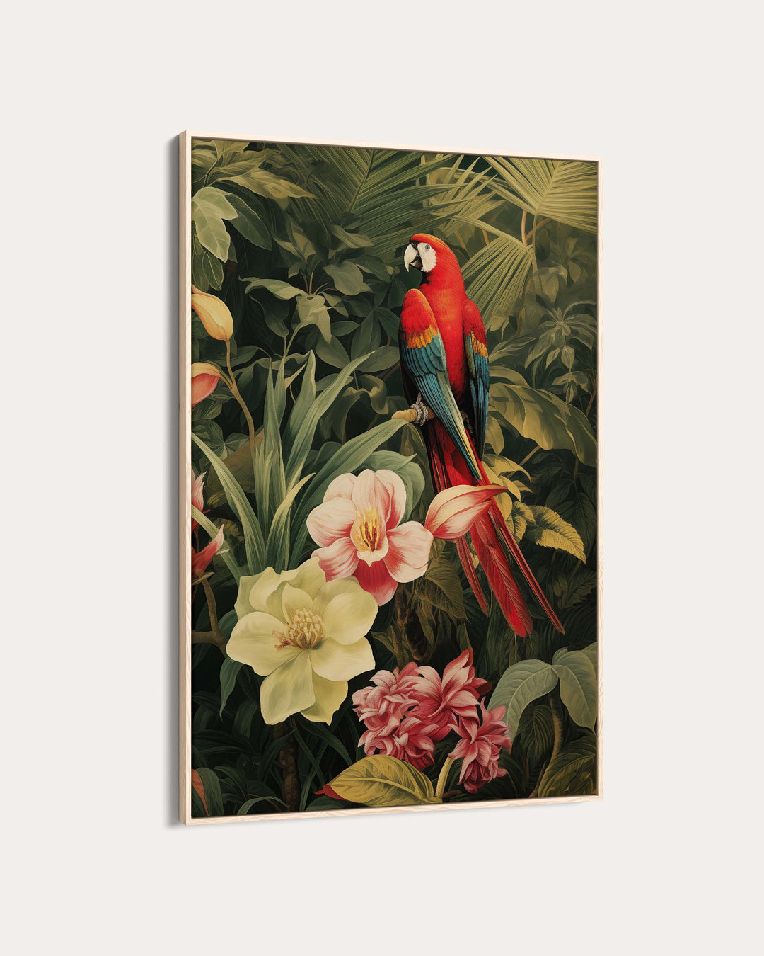 Red Parrot Wall Art Print