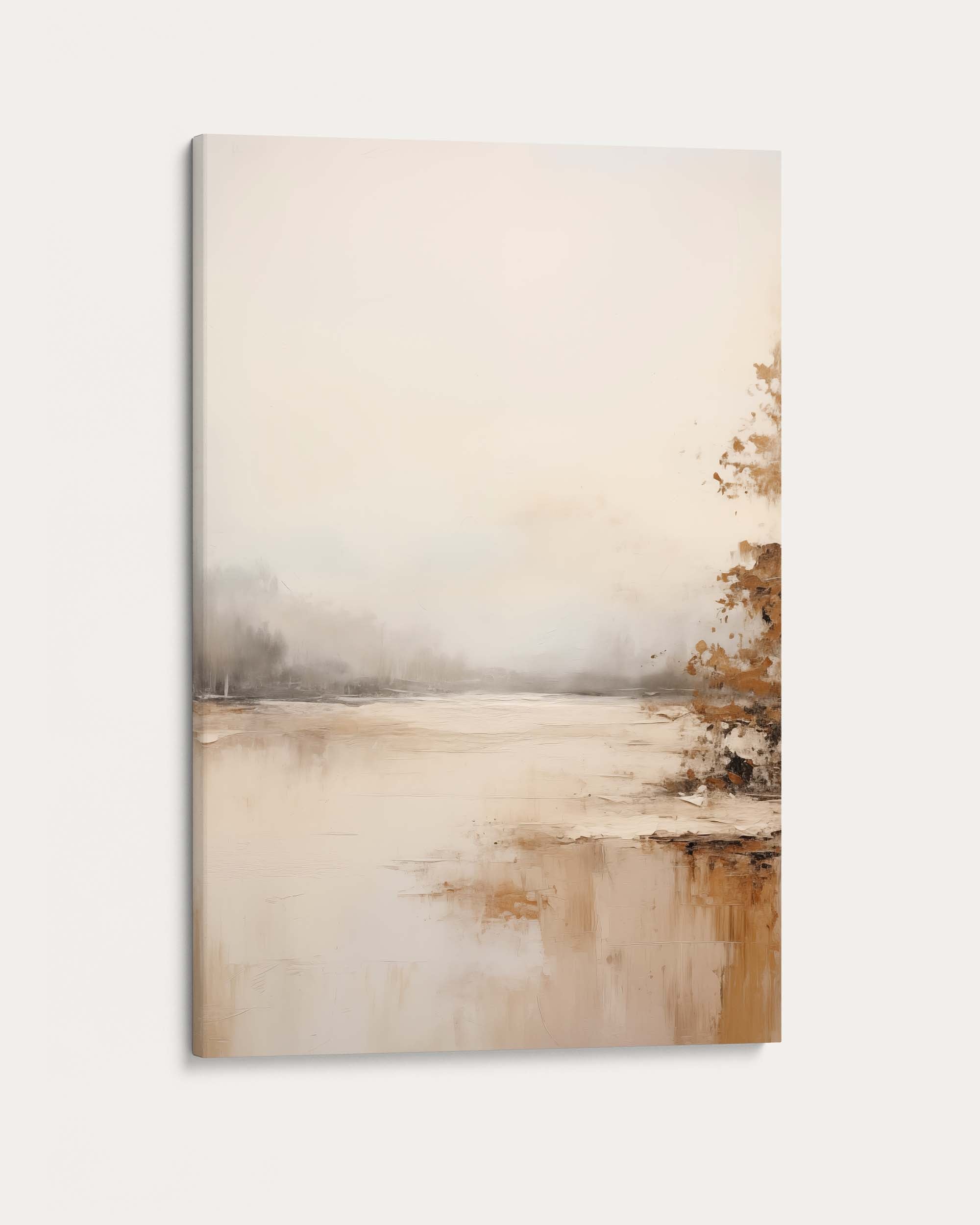 Lake At Dawn Wall Art Print