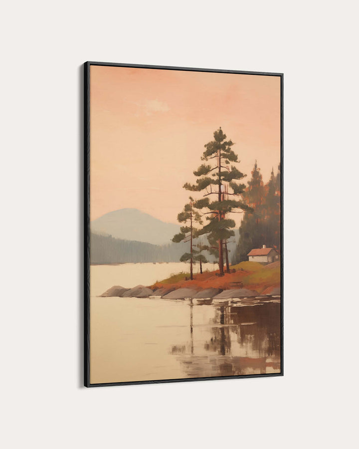House By The Lake Art Print
