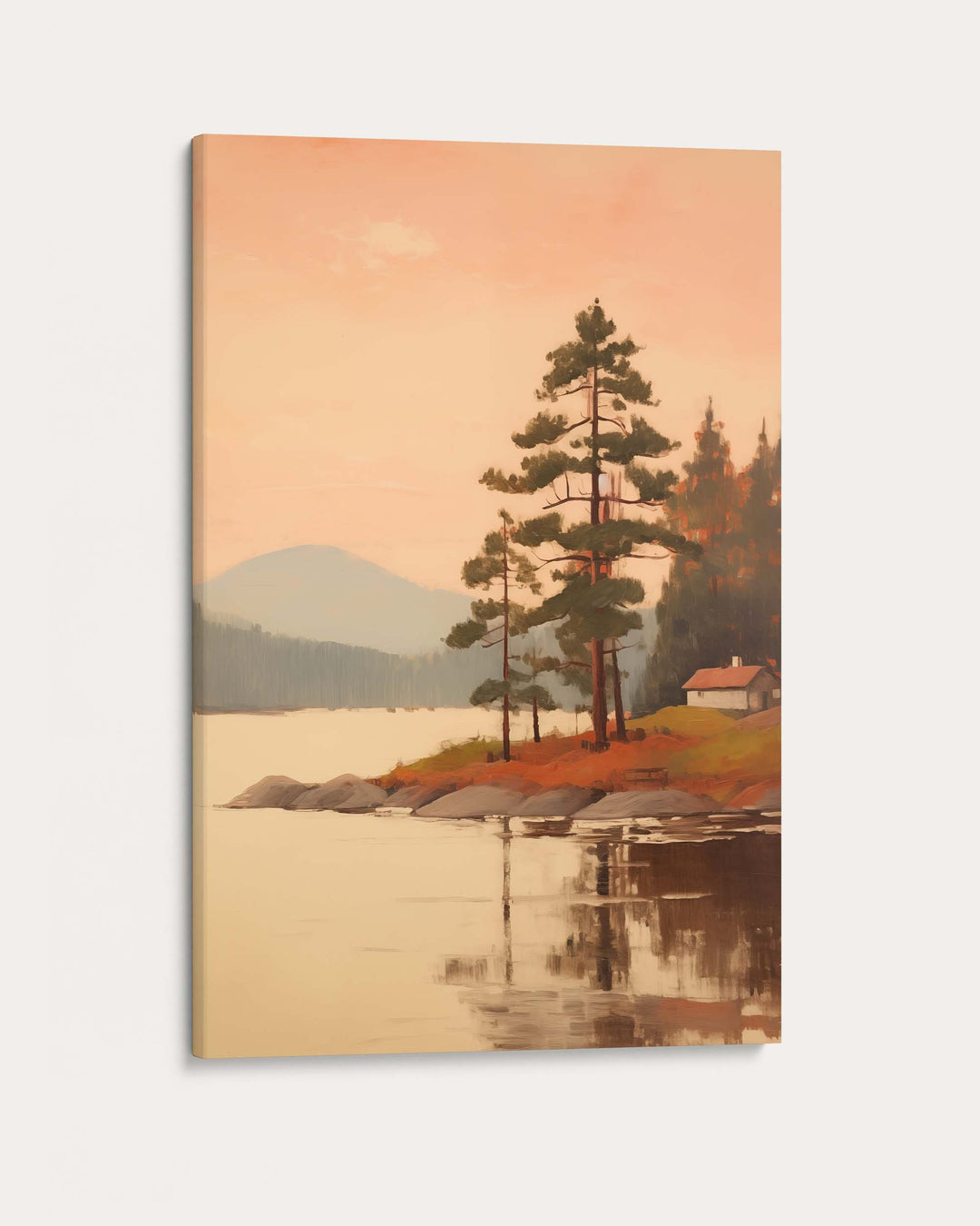 House By The Lake Art Print