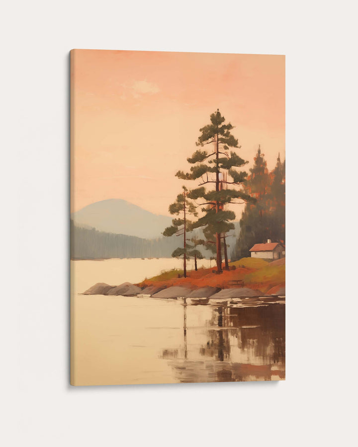 House By The Lake Art Print