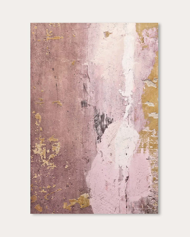 Rusty Pink Texture Wall Art Print