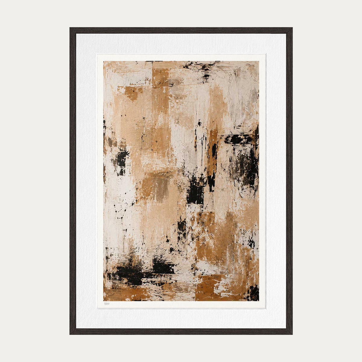 Layers Of Silence | Limited Edition Print — Brown Frame