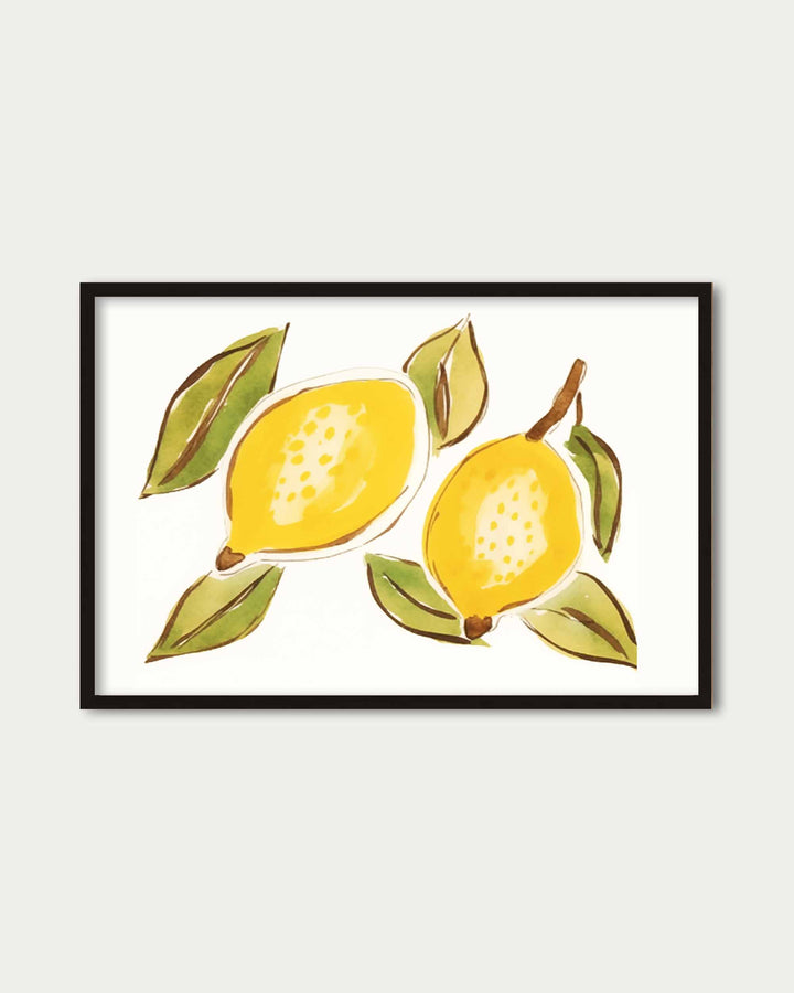 Lemons Sketch Art Print