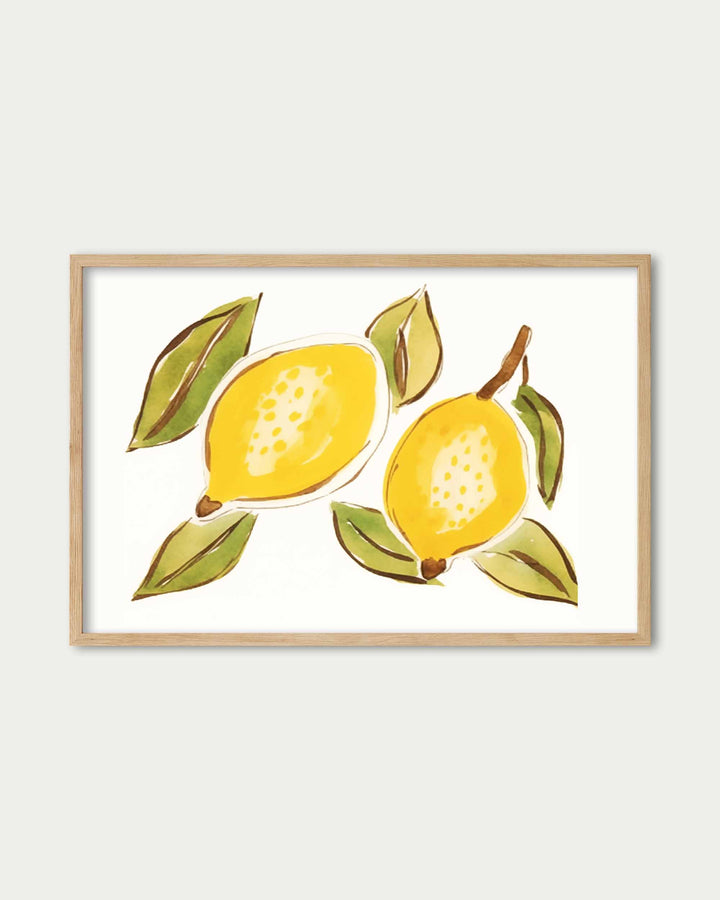 Lemons Sketch Art Print