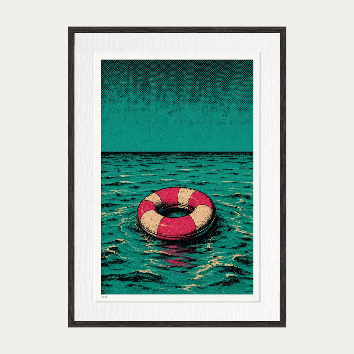 Life Raft | Limited Edition Print — Brown Frame
