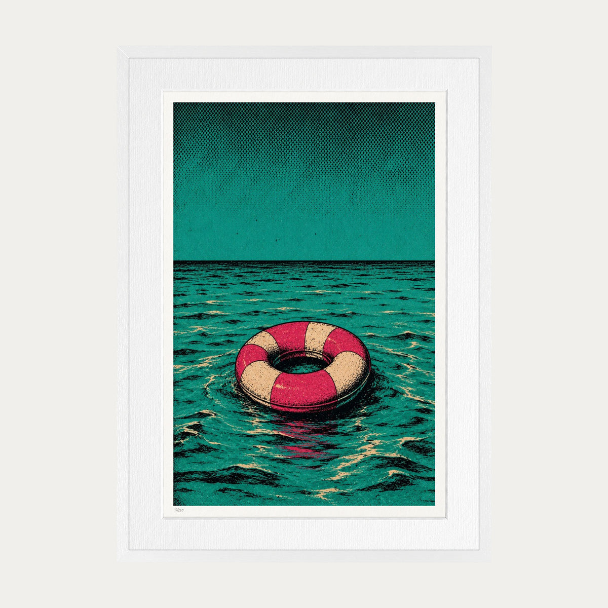 Life Raft | Limited Edition Print — White Frame