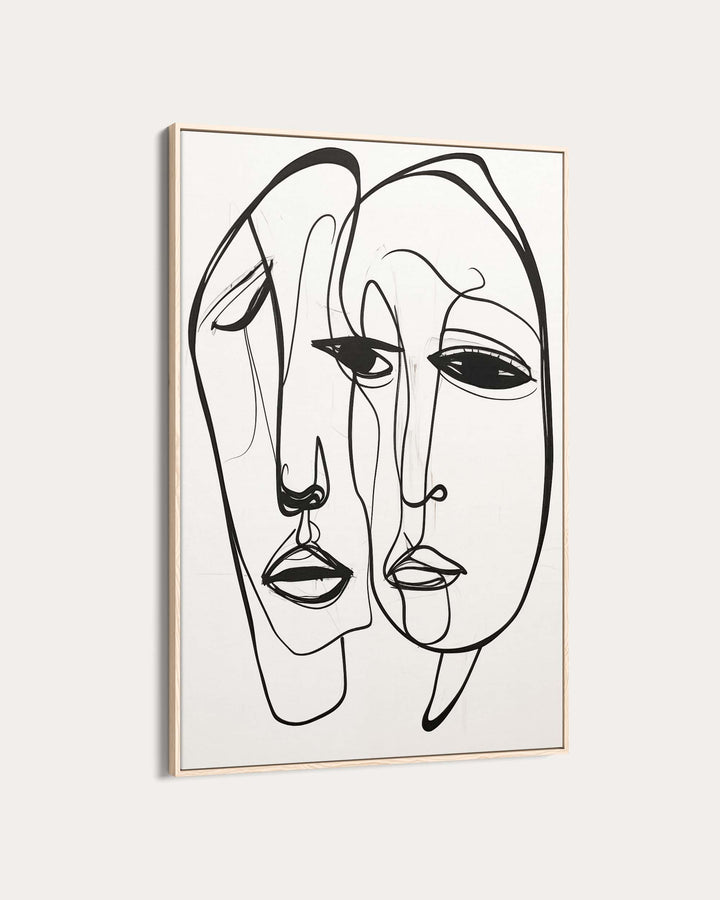 A Pair Of Faces Art Print