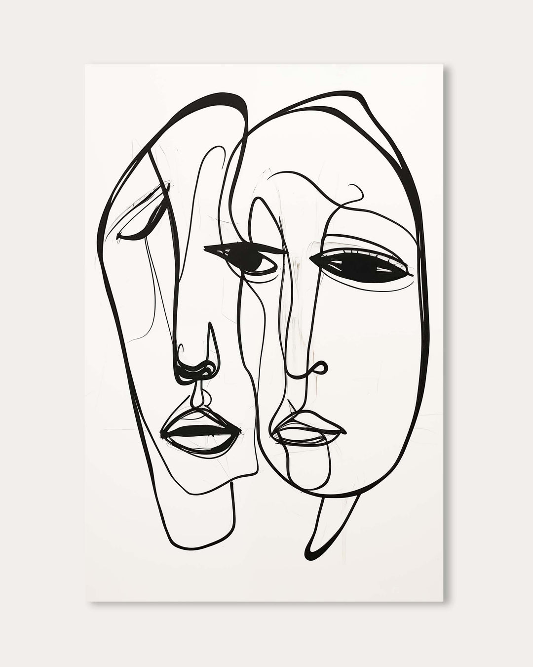 A Pair Of Faces Art Print
