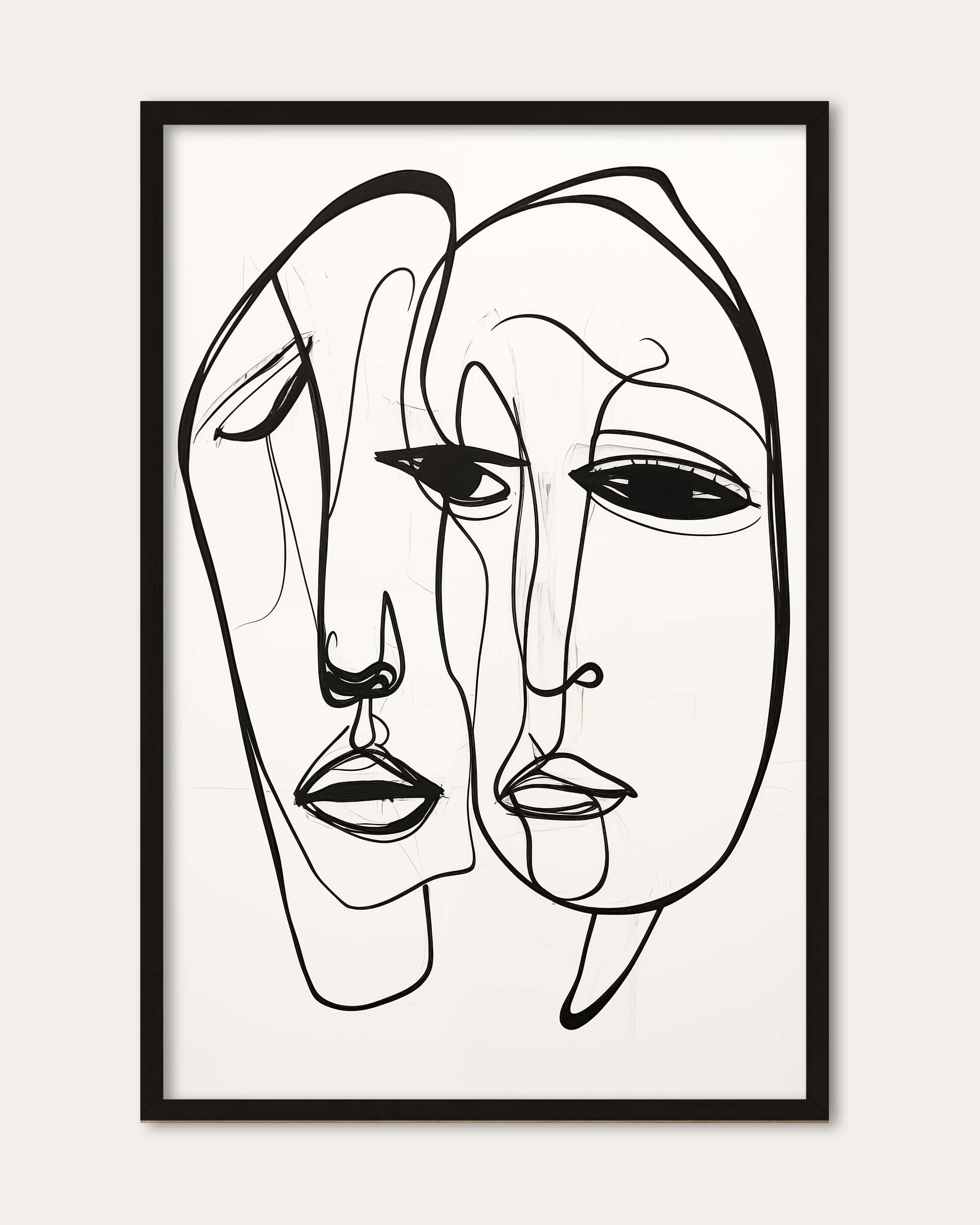 A Pair Of Faces Art Print