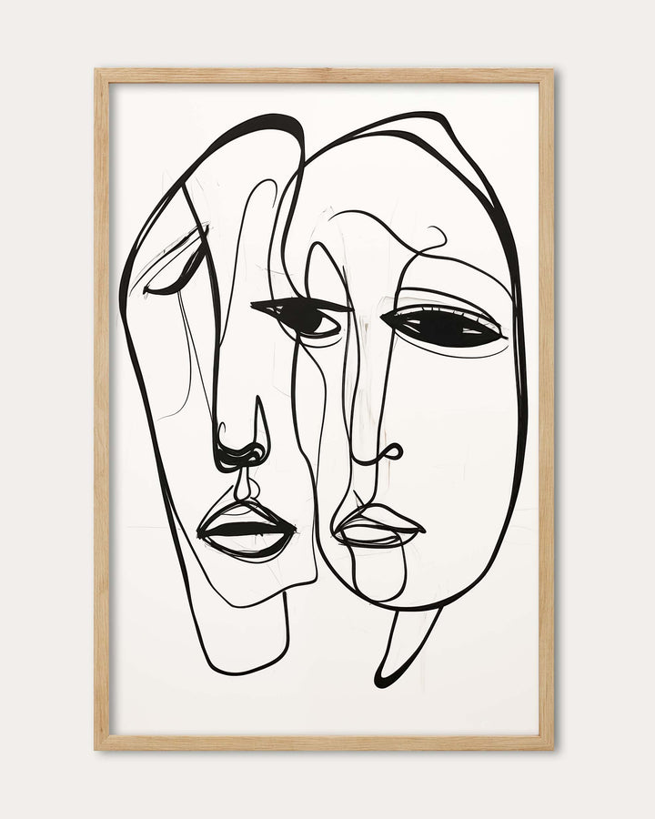 A Pair Of Faces Art Print