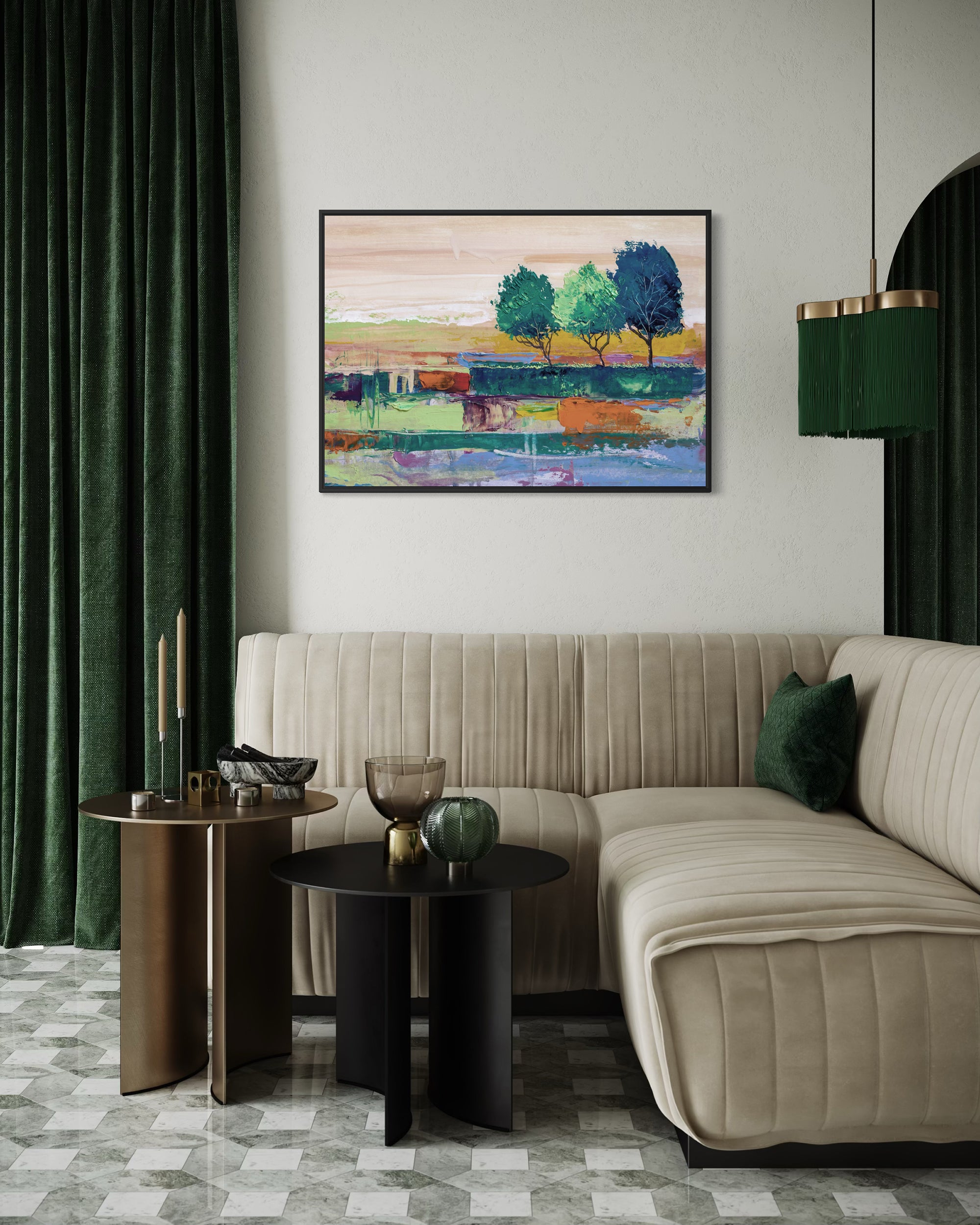 Impressionist Landscape Wall Art Print