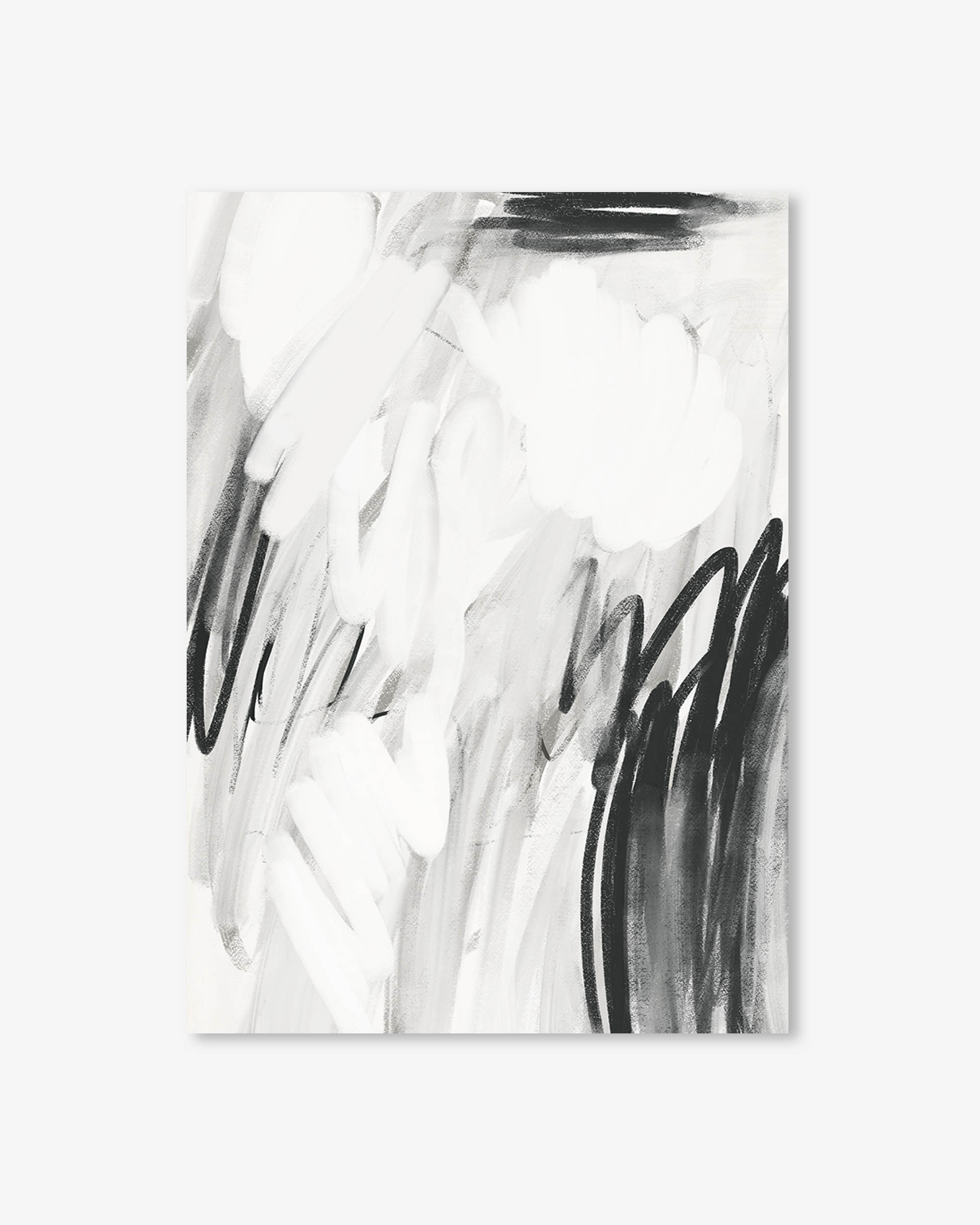 Abstract Monochrome Art Print