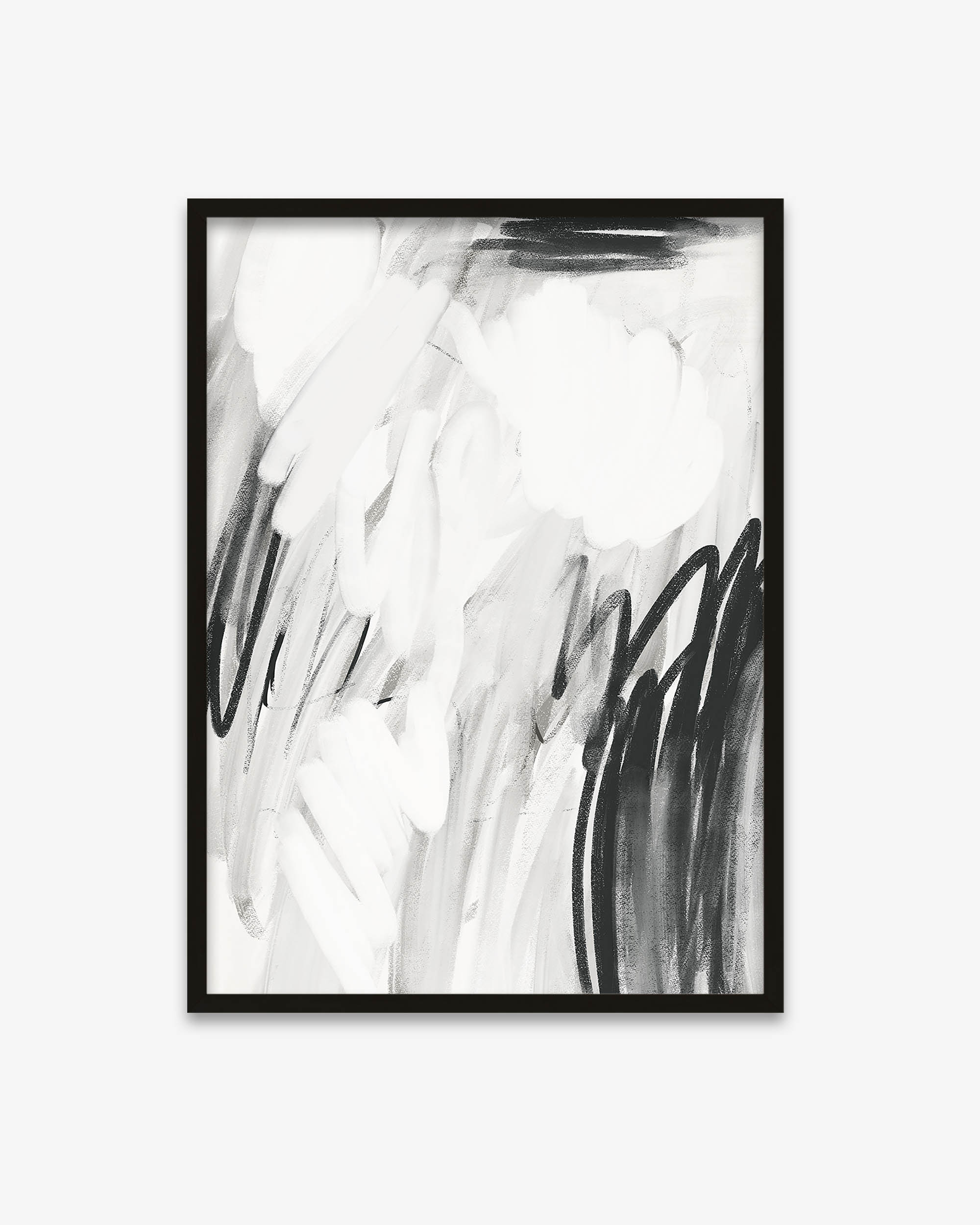 Abstract Monochrome Art Print