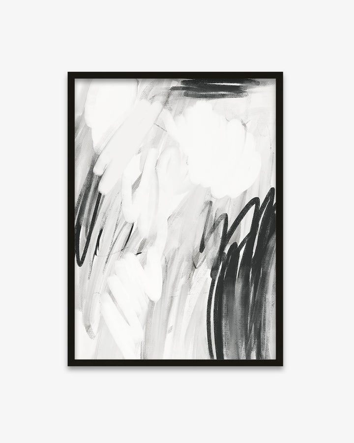 Abstract Monochrome Art Print