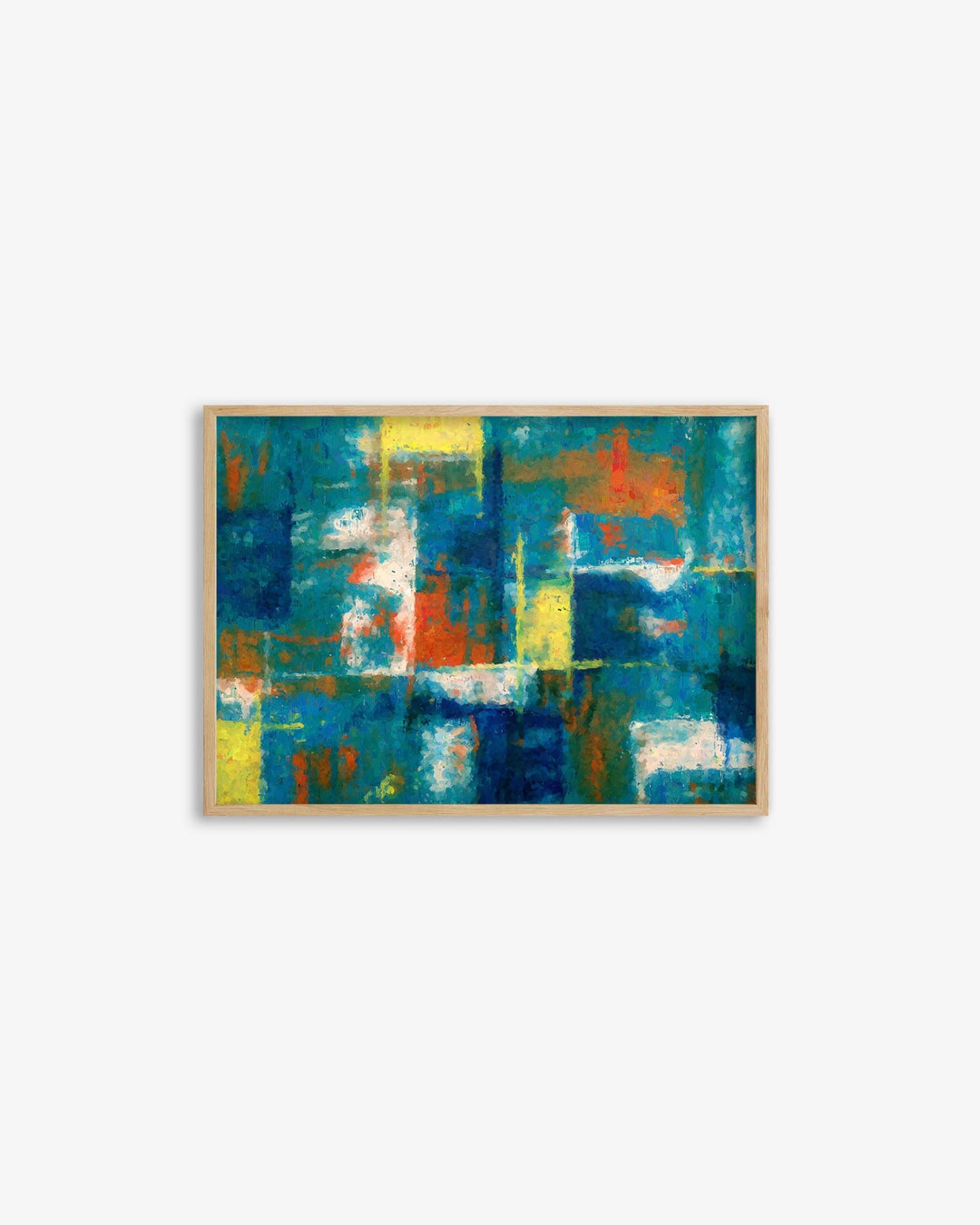 Geometric Abstract Colours Art Print