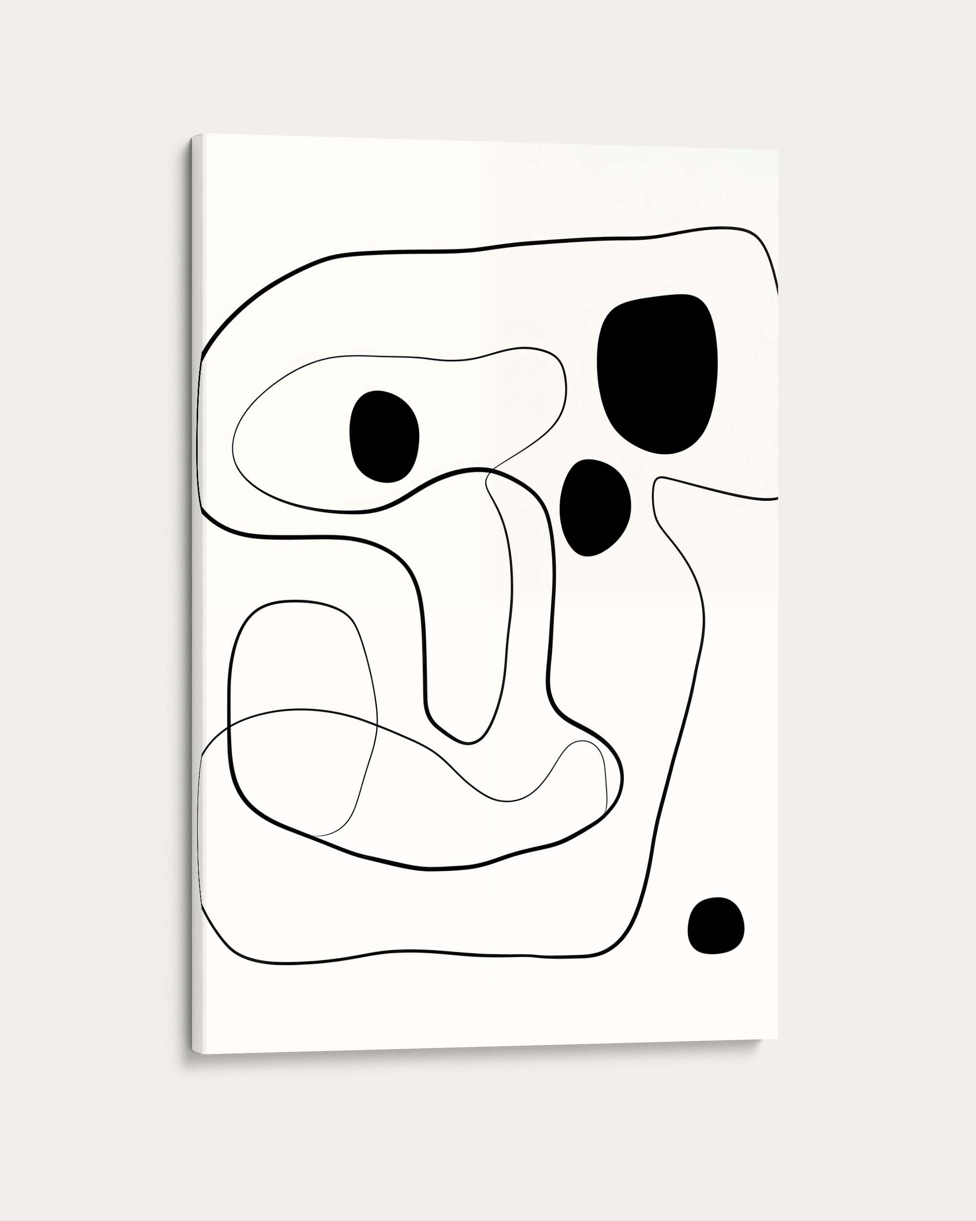Monochrome Line Art Print