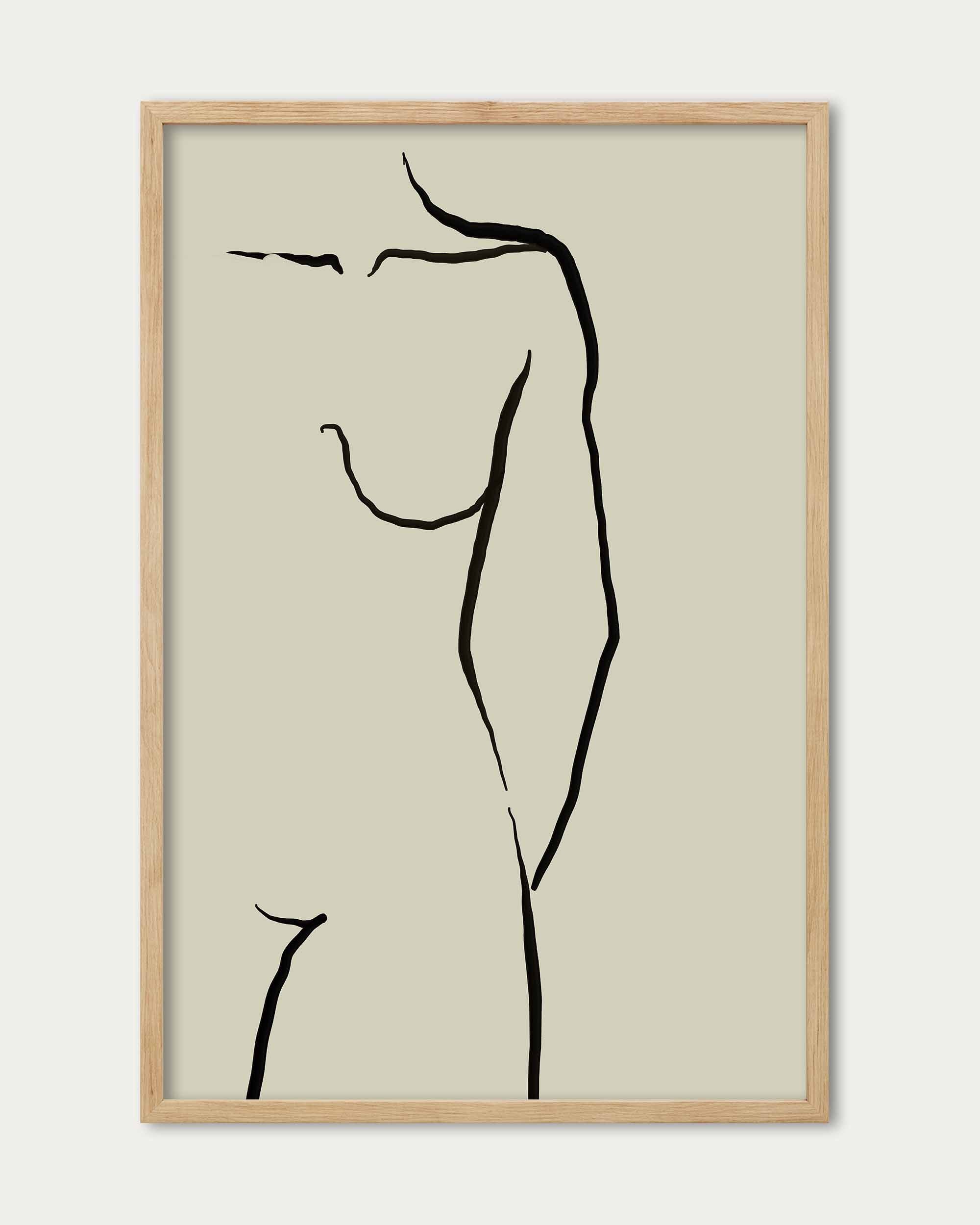 Figurative Line Wall Art Print