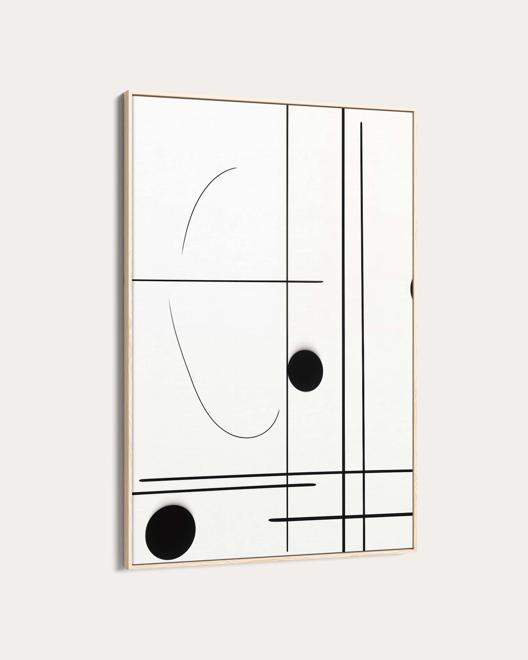 Straight Line Art Print