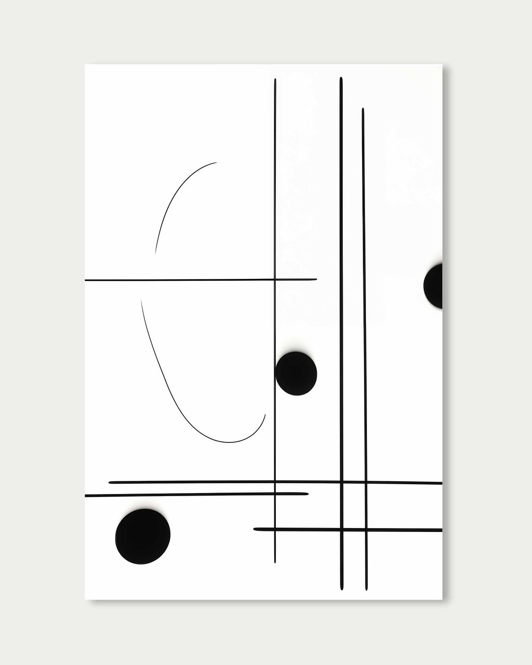 Straight Line Art Print