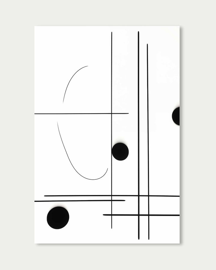 Straight Line Art Print