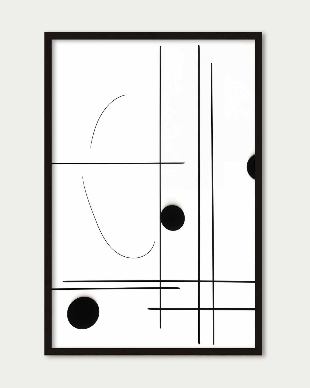 Straight Line Art Print