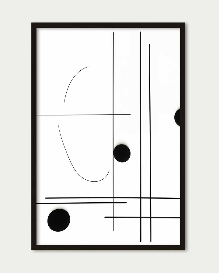 Straight Line Art Print